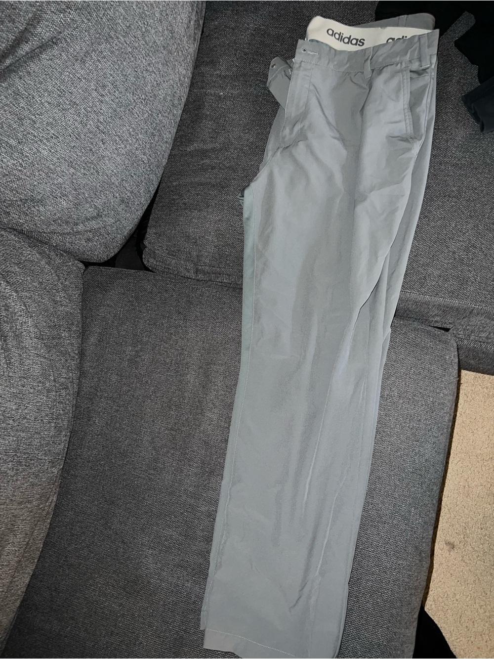 adidas Light Gray Men's Chinos